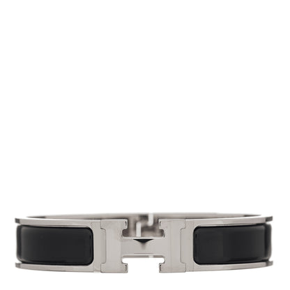 Hermes Enamel Narrow Clic Clac H Bracelet PM Black 1 of 3