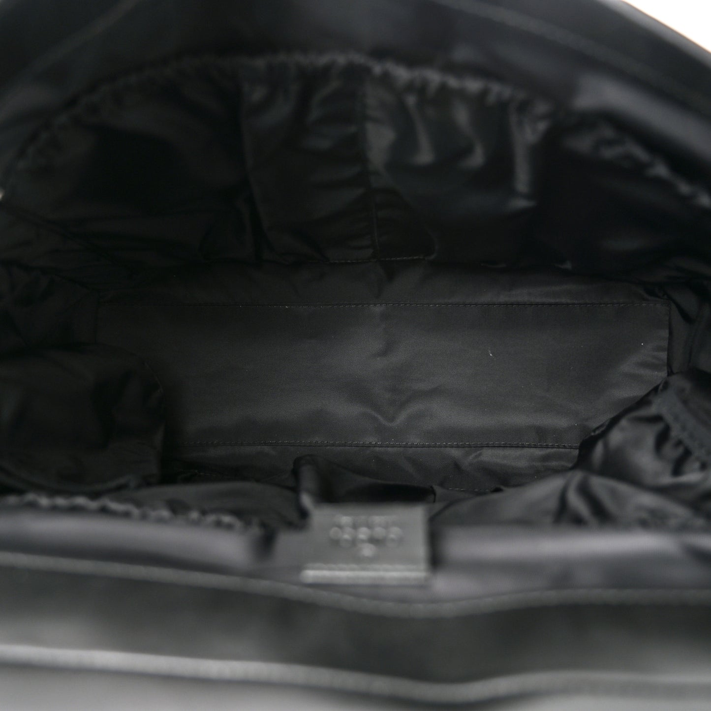 GG Supreme Monogram Web Messenger Diaper Bag Black Grey