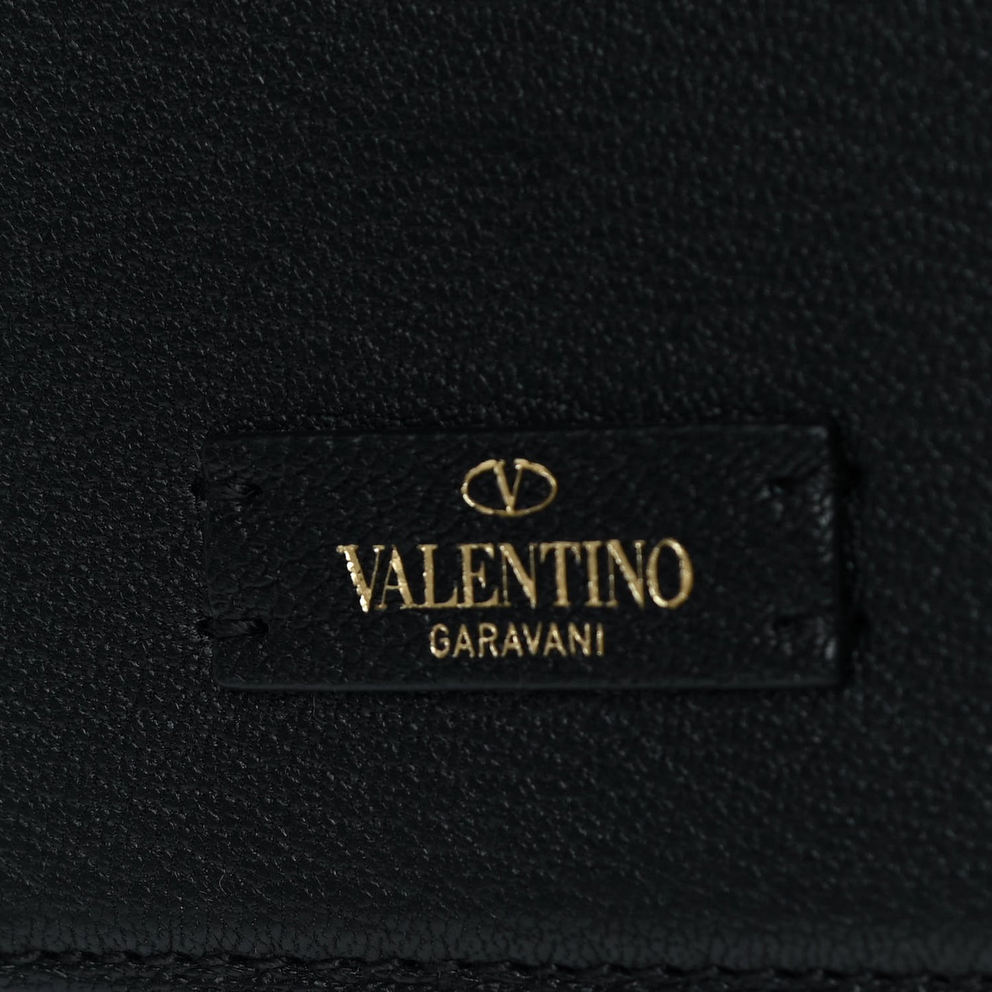 Pebbled Calfskin Micro VSling Shoulder Bag Black