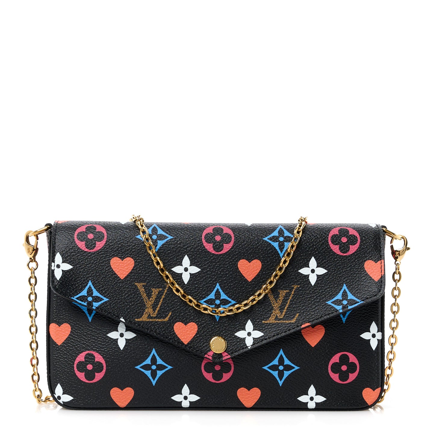 Game On Felicie Chain Wallet Black
