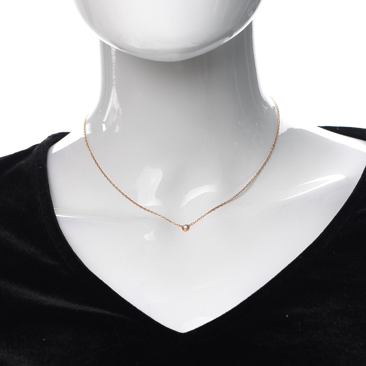 18K Yellow Gold Diamond SM D'Amour Pendant Necklace