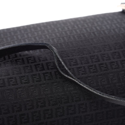 Fendi Zucchino Shoulder Bag Black 9 of 10