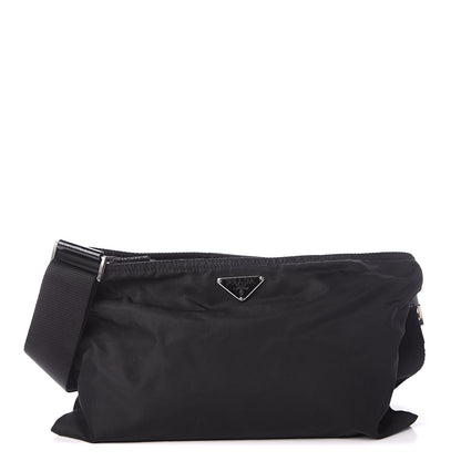 Prada Nylon Flat Messenger Bag Black 1 of 7