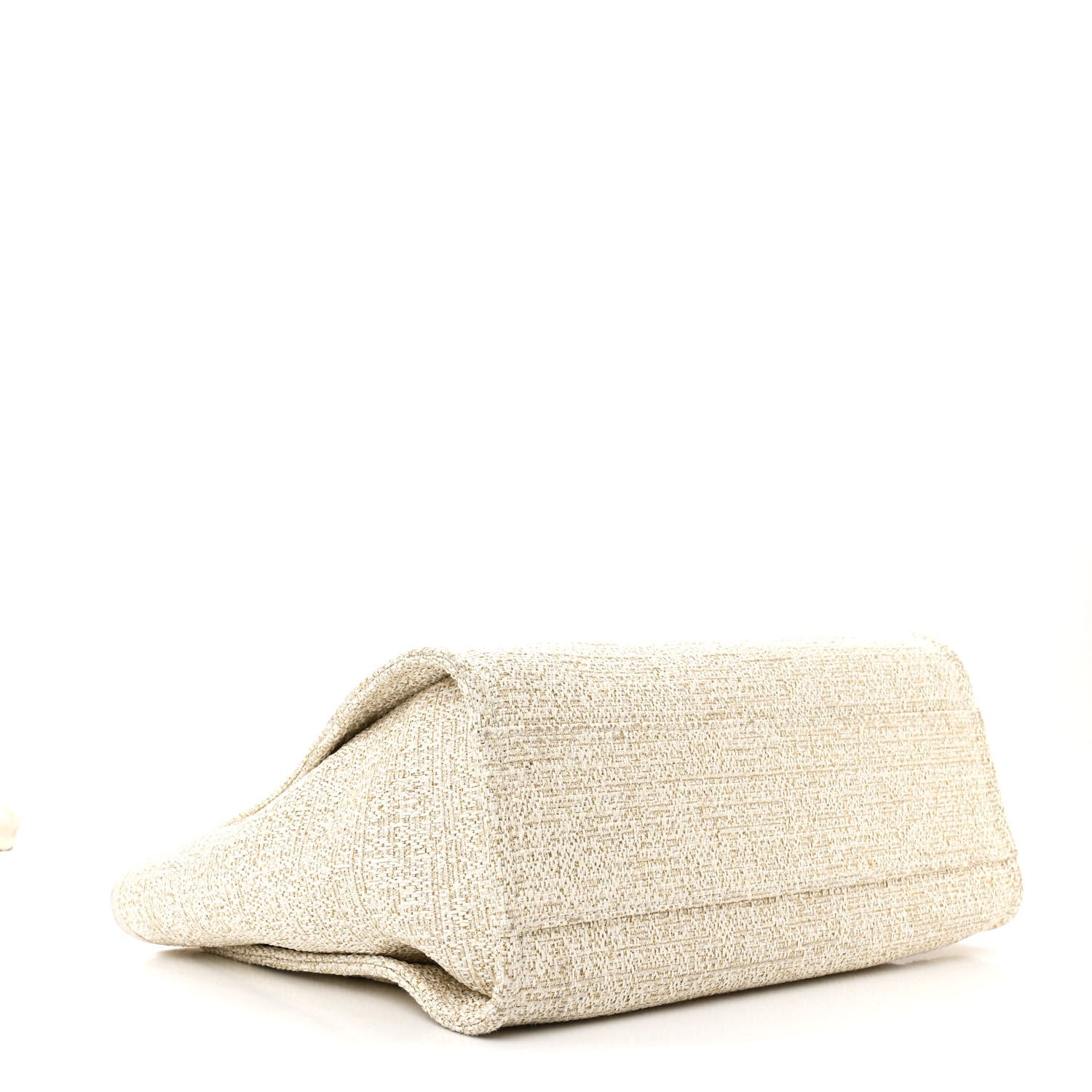 Chanel Woven Straw Raffia Small Deauville Tote Light Beige 4 of 11