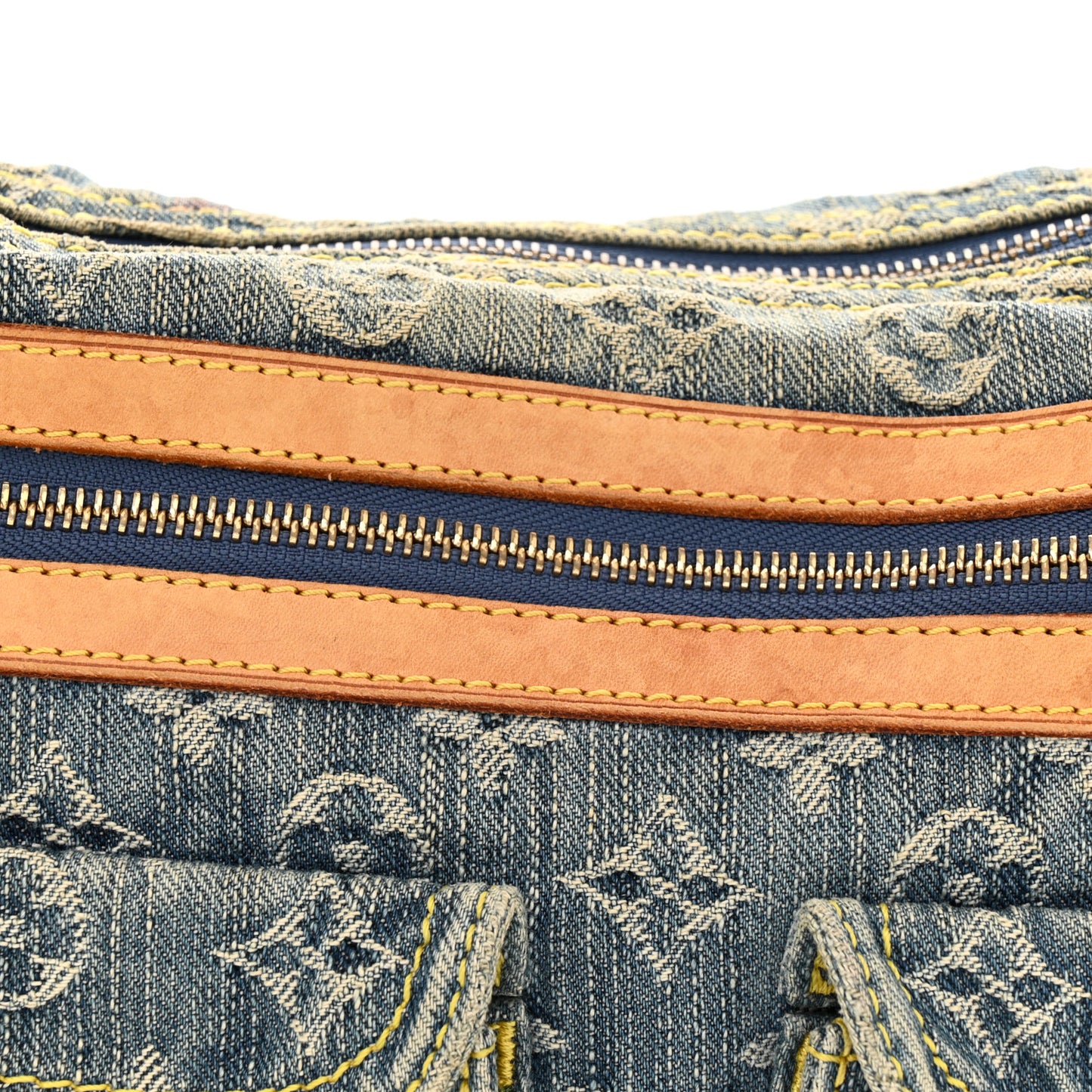 Monogram Denim Baggy PM Blue