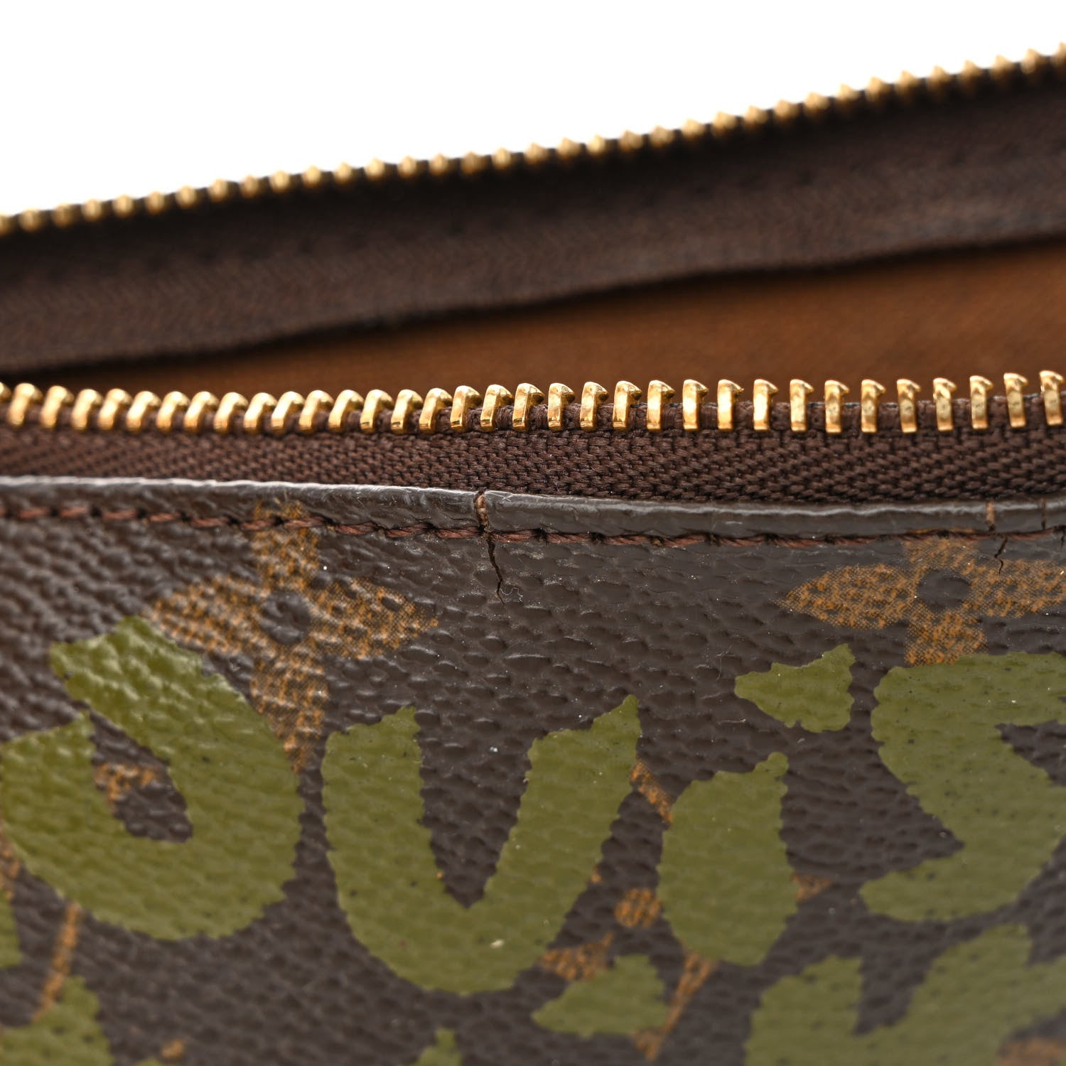 Louis Vuitton Monogram Graffiti Pochette Accessories Kaki 13 of 14