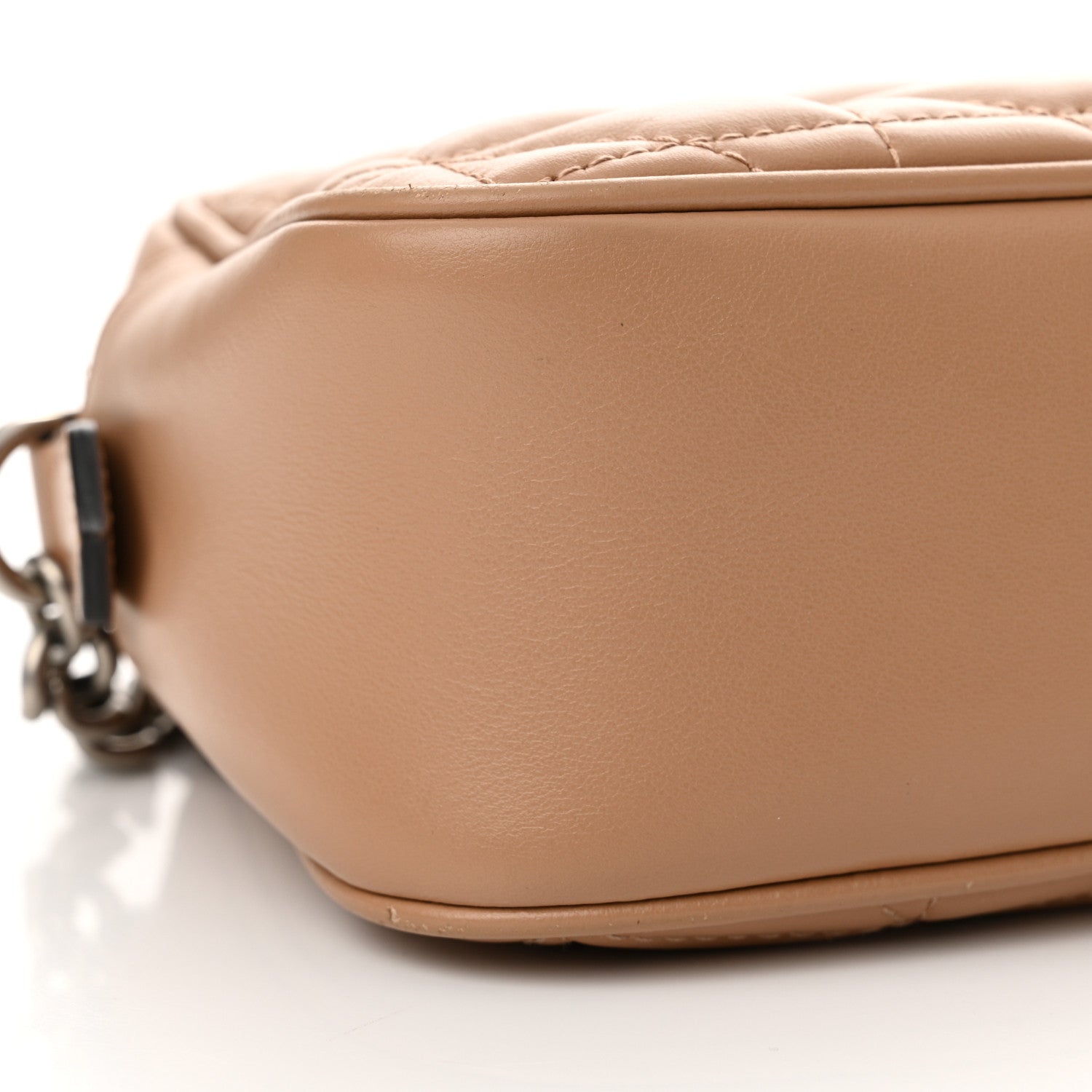 Gucci Calfskin Matelasse Aria Small GG Marmont Chain Shoulder Bag Camelia 8 of 17