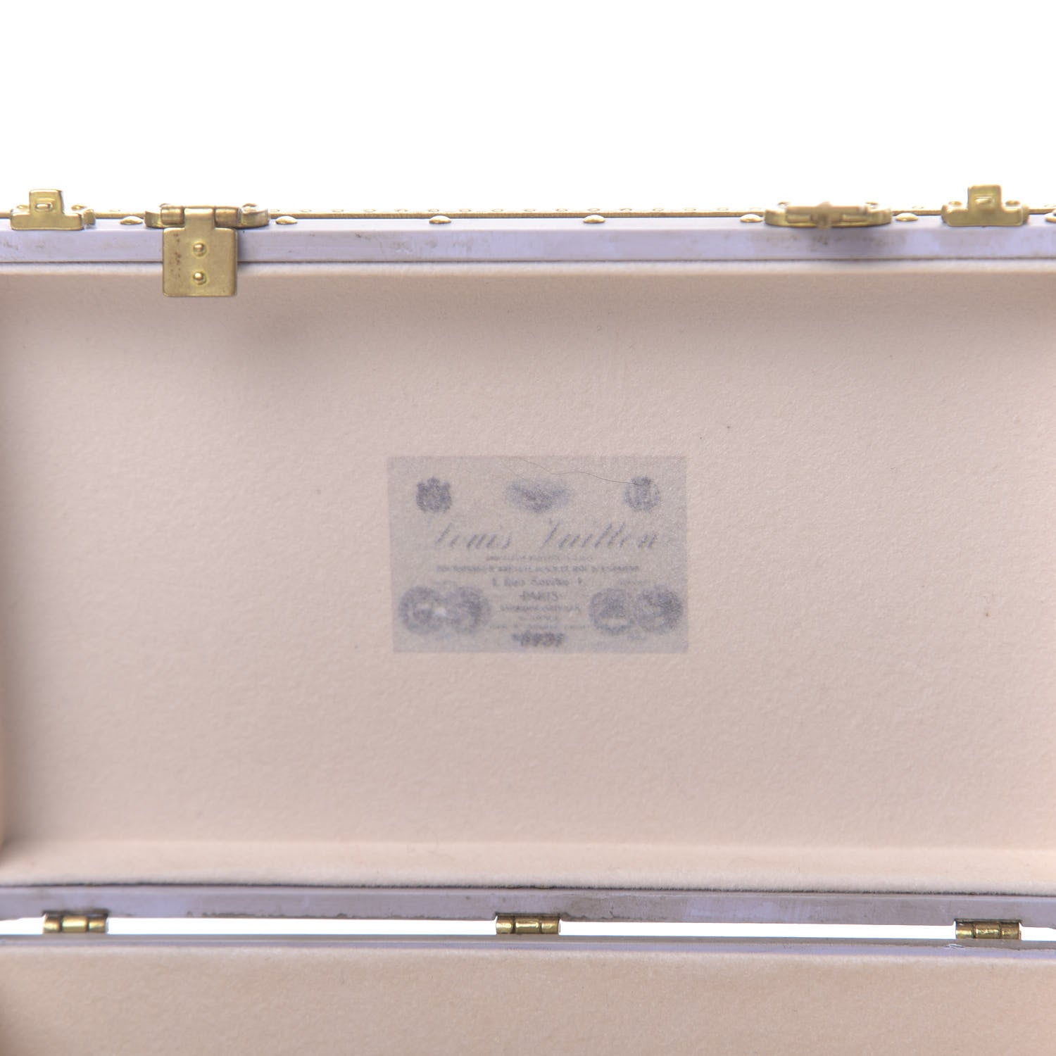 Louis Vuitton Mini Malle Zinc Trunk Paperweight Jewelry Box 7 of 9