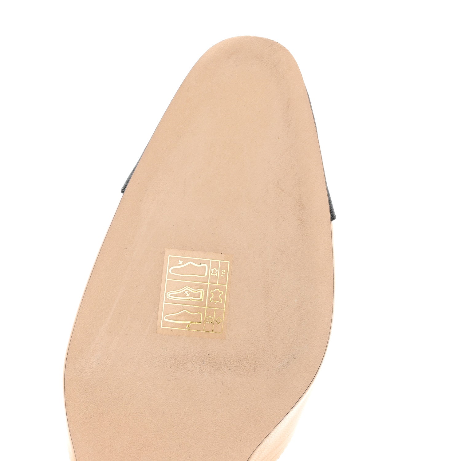 Chanel Goatskin Grosgrain Cap Toe CC Slingback Pumps 37 Beige Black 9 of 12