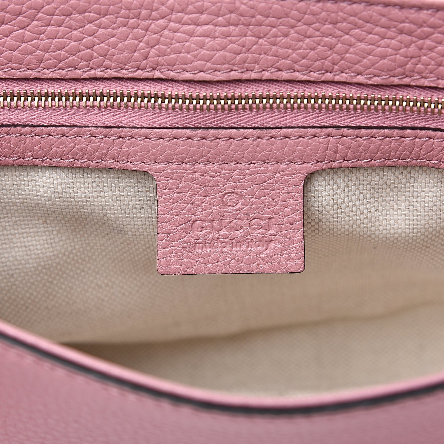 Pebbled Calfskin Medium Soho Flap Crossbody Pink