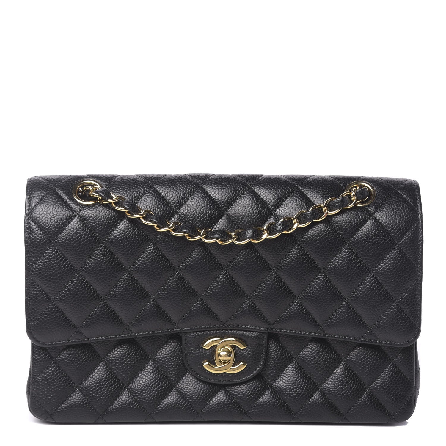 Chanel Caviar Quilted Medium Double Flap Black 1 of 21