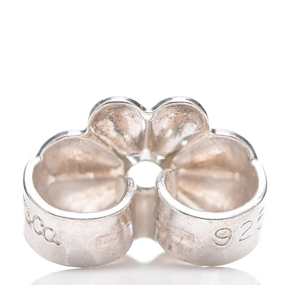 Tiffany Sterling Silver Double Heart Drop Earrings 4 of 4