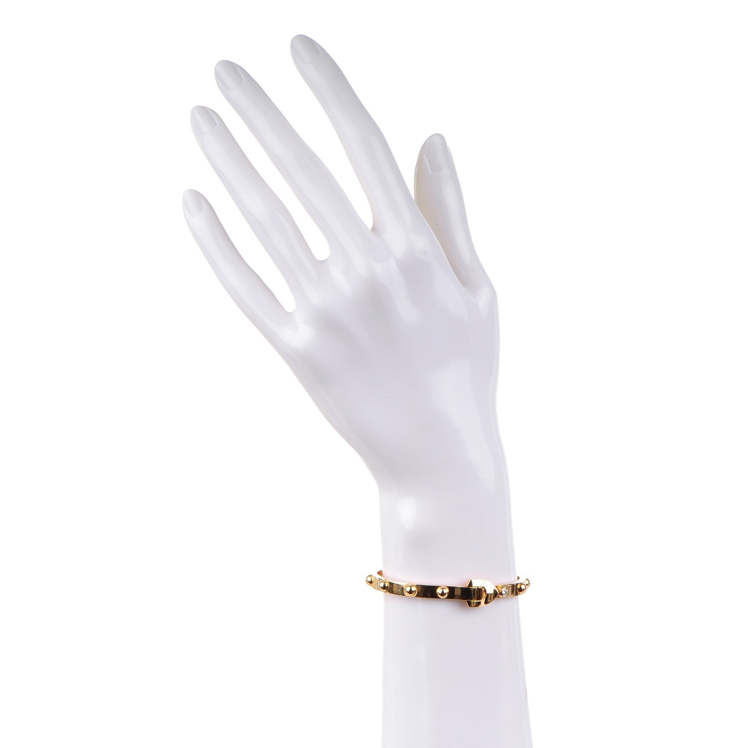 Louis Vuitton 18k Yellow Gold Diamond Clous Bracelet 15 2 of 11