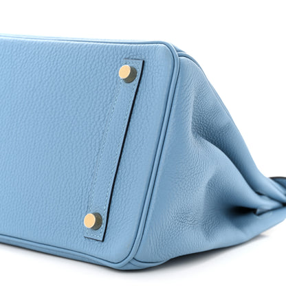 Hermes Togo BIRKIN 30 Bleu Azur 10 of 10