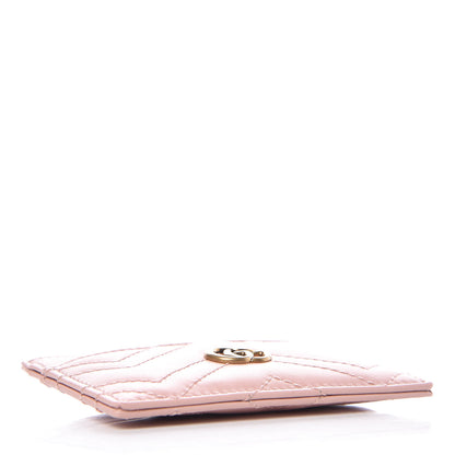 Gucci Calfskin Matelasse GG Marmont Card Holder Perfect Pink 4 of 7