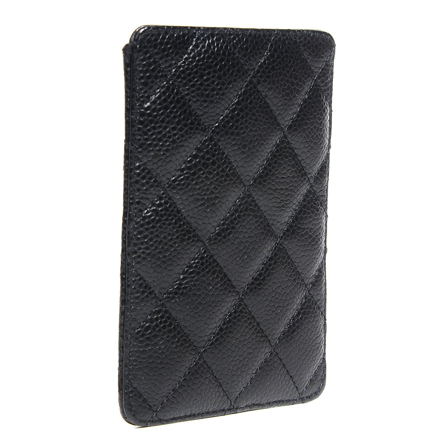 Caviar Quilted iPhone Case Black