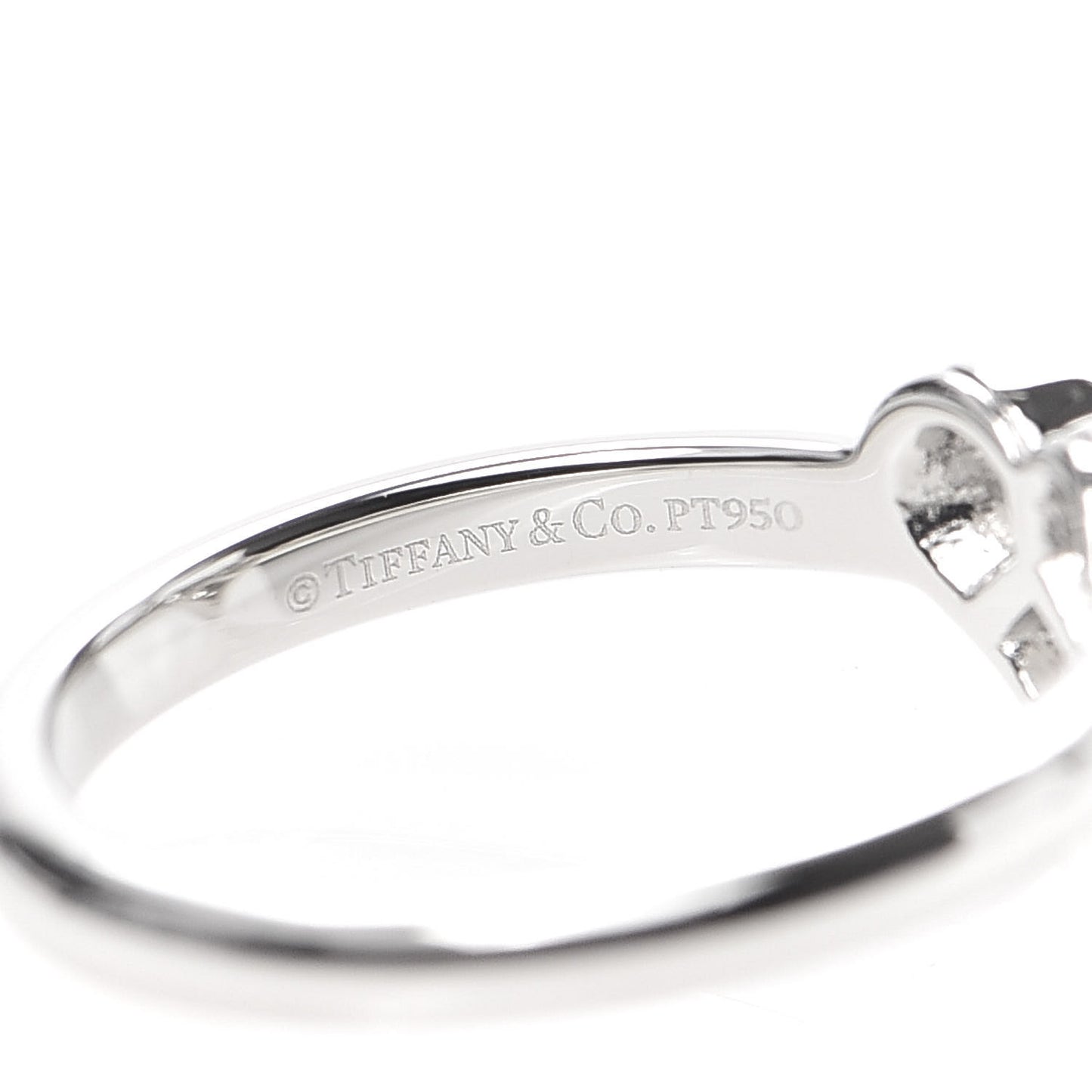 Platinum Diamond Hearts Ring 47 4