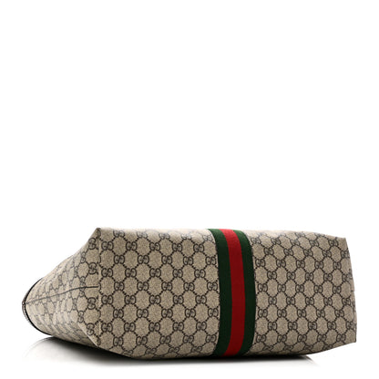 Gucci GG Supreme Monogram Medium Ophidia Shopping Tote Brown 4 of 11