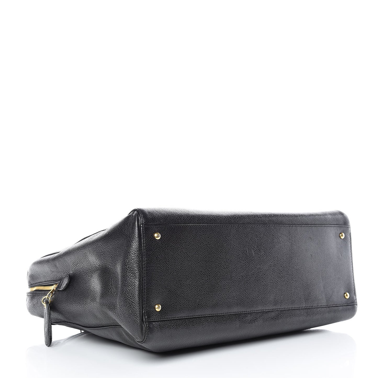 Caviar Large CC Shoulder Bag Black