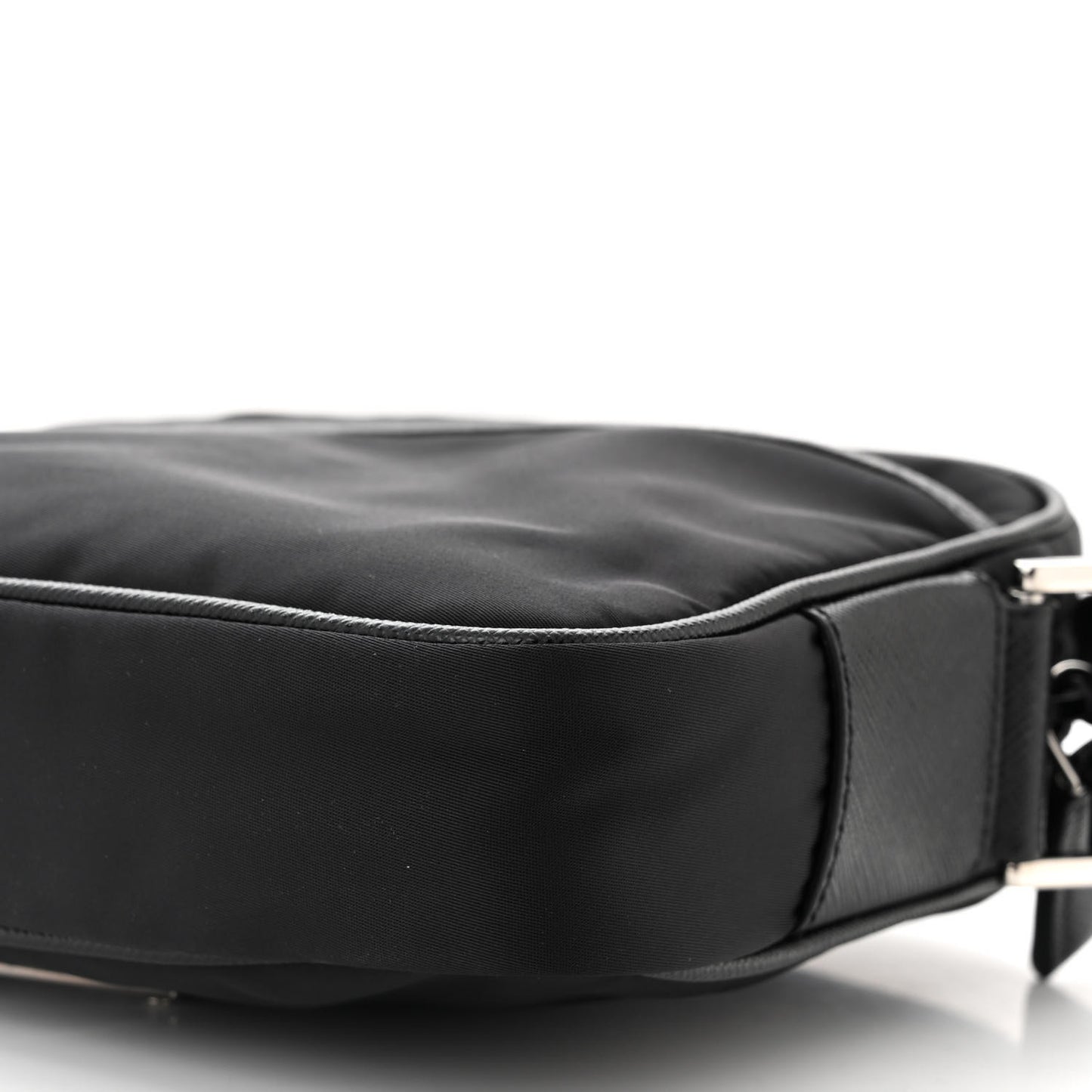 Tessuto Nylon Saffiano Logo Camera Bag Black