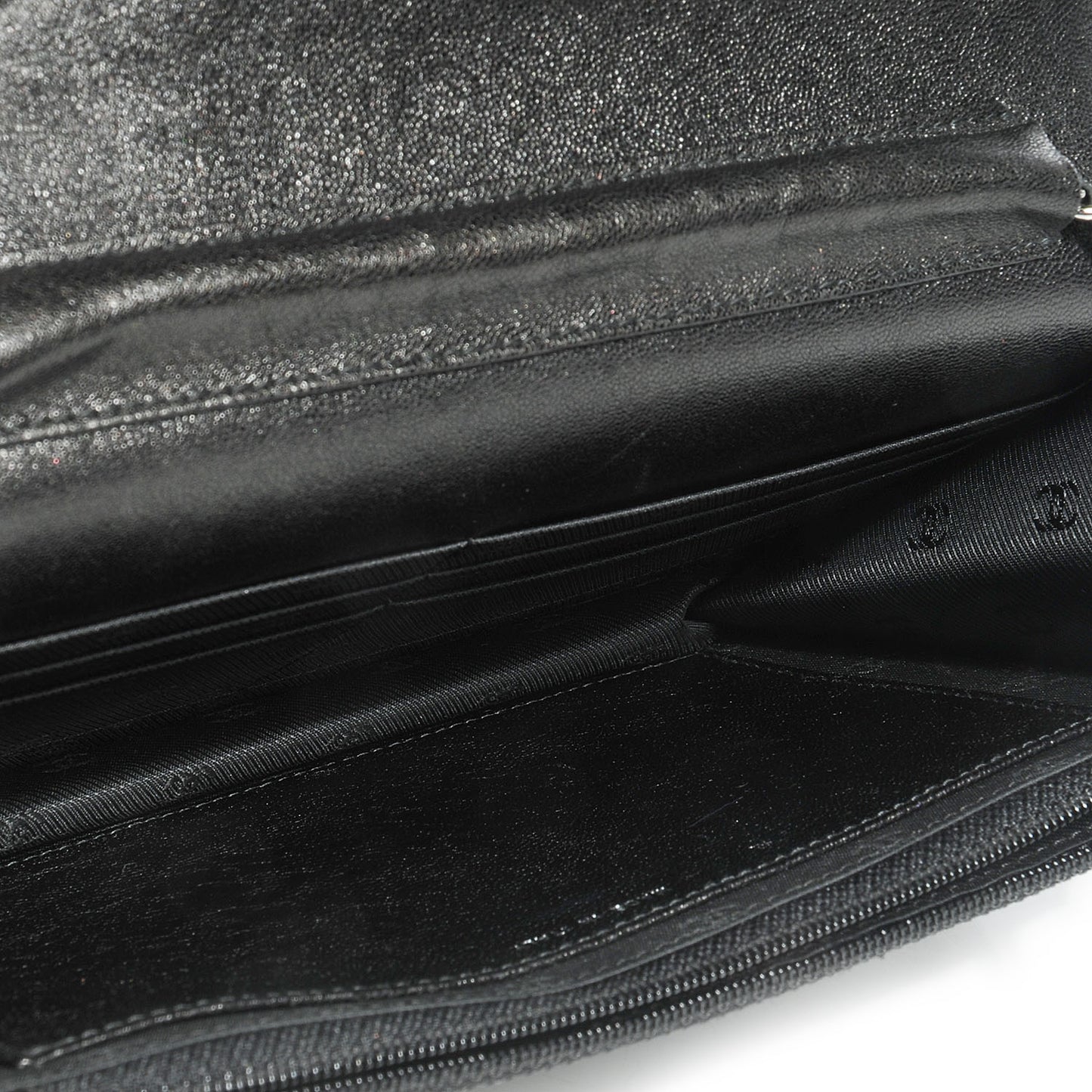 Goatskin Wallet on Chain WOC Black