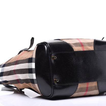 Burberry House Check Small Canterbury Tote Black 7 of 10