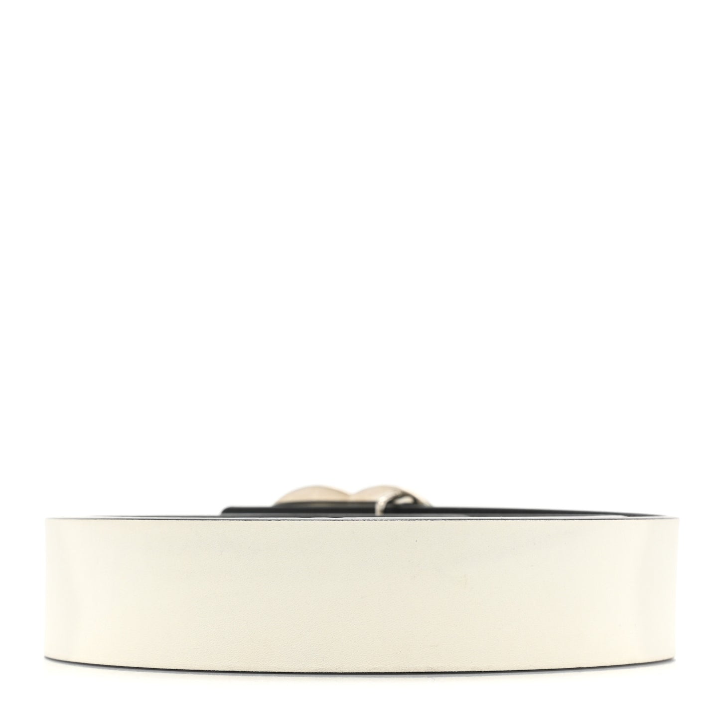 Patent Calfskin CC Reversible Belt 85 34 Black White