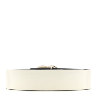 Chanel Patent Calfskin CC Reversible Belt 85 34 Black White 3 of 10