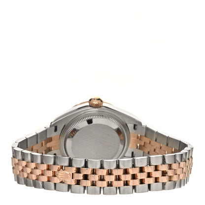 Rolex Stainless Steel 18K Everose Gold Diamond 28mm Oyster Perpetual Datejust Watch Chocolate 279381RBR 3 of 5