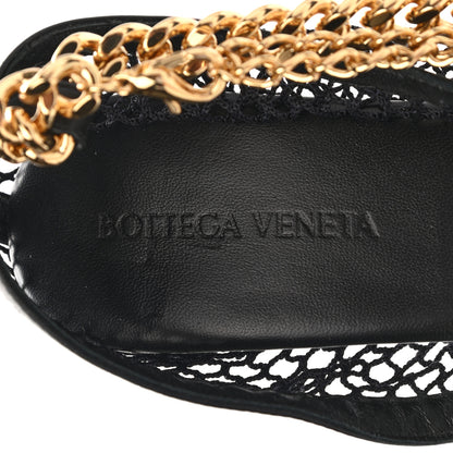 Bottega Veneta Mesh Nappa Chunky Chain Sandals 39 Black 7 of 9