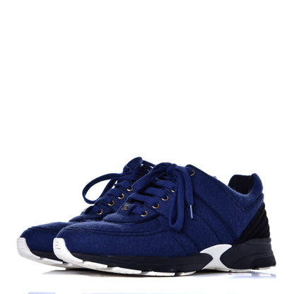 Chanel Wool Mens Sneakers 42 Blue 3 of 8