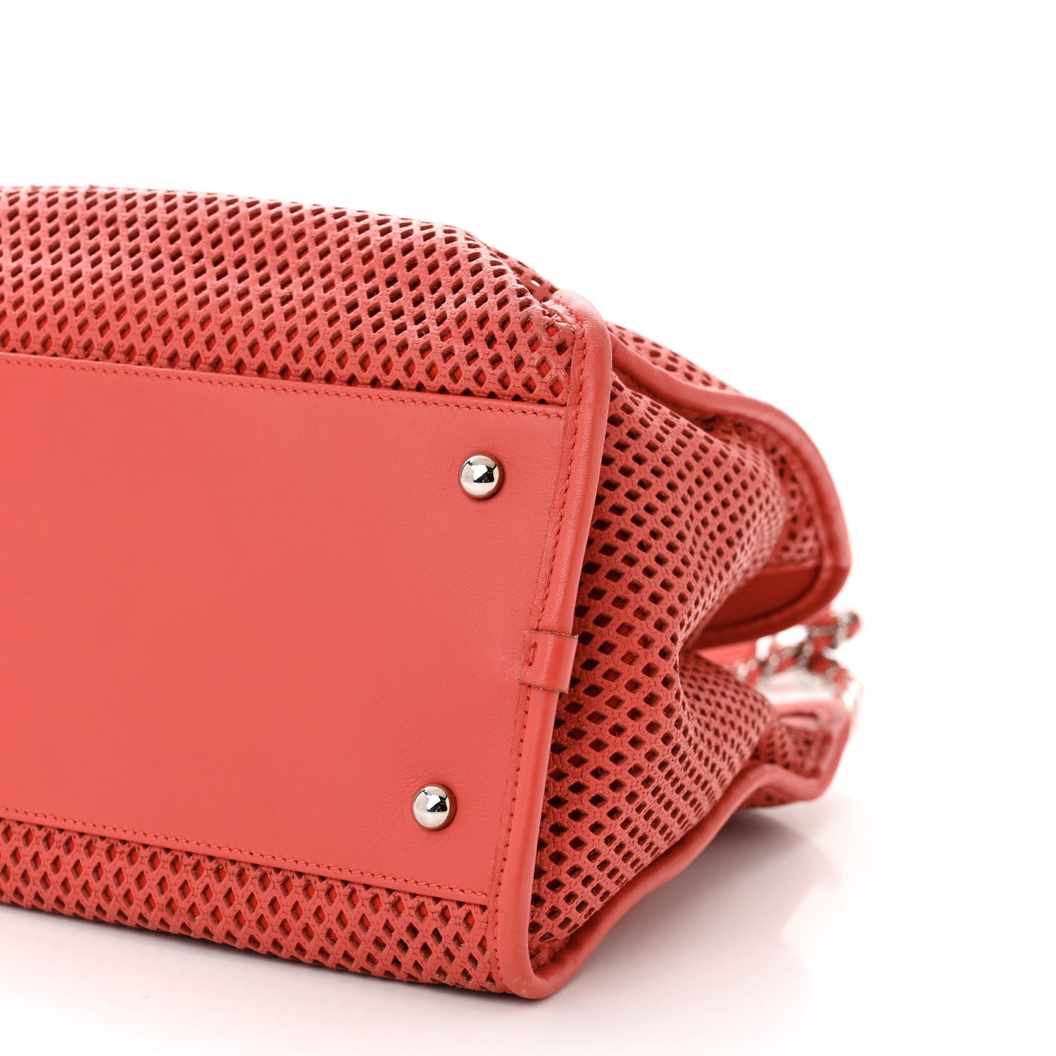 Chanel Calfskin Perforated Up In The Air Tote Red 10 of 10