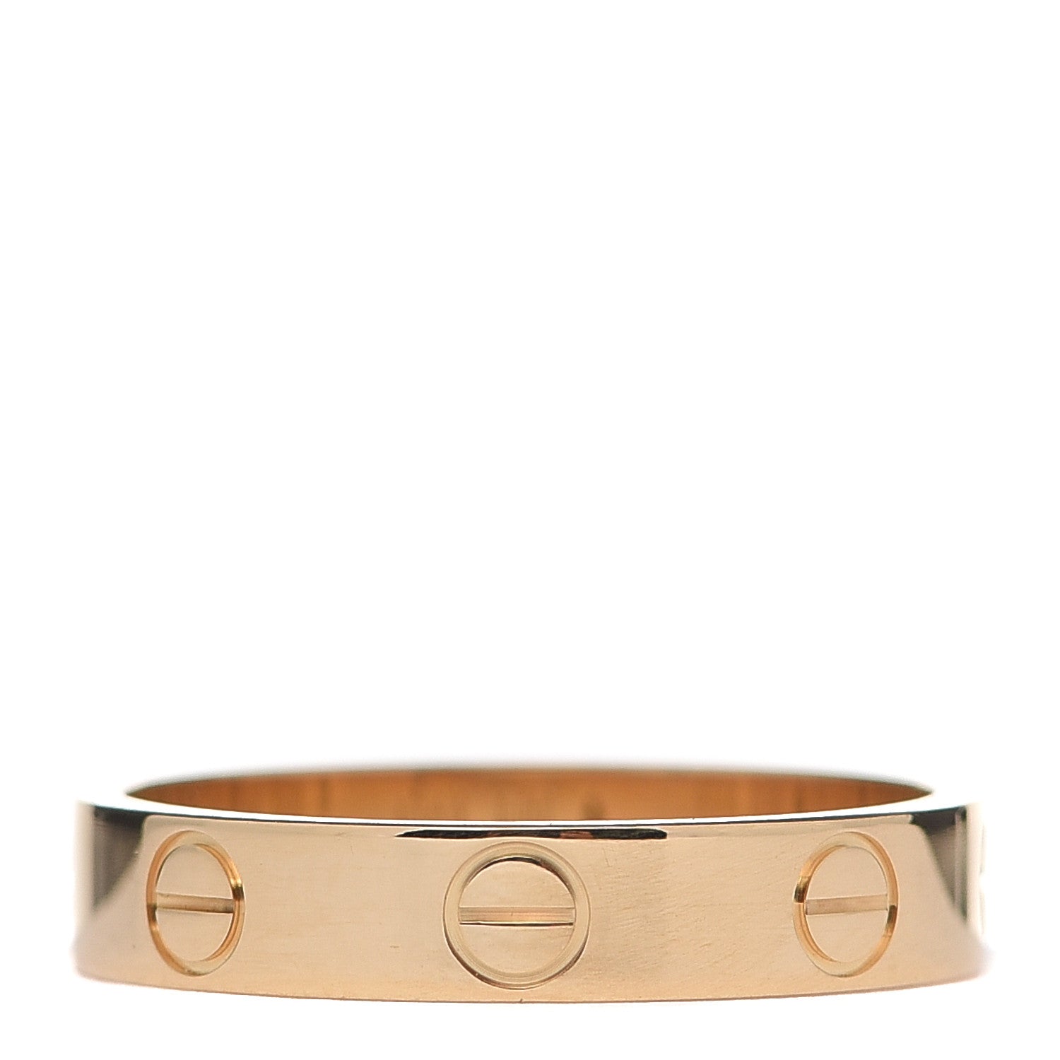 Cartier 18K Yellow Gold 3.5mm LOVE Wedding Band Ring 51 5.75 3 of 6