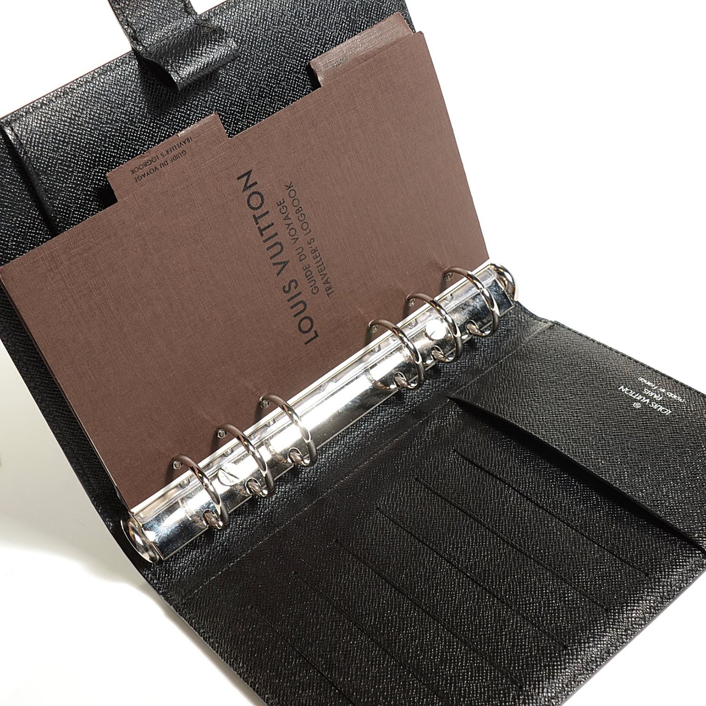 Epi Medium Ring Agenda Cover Black