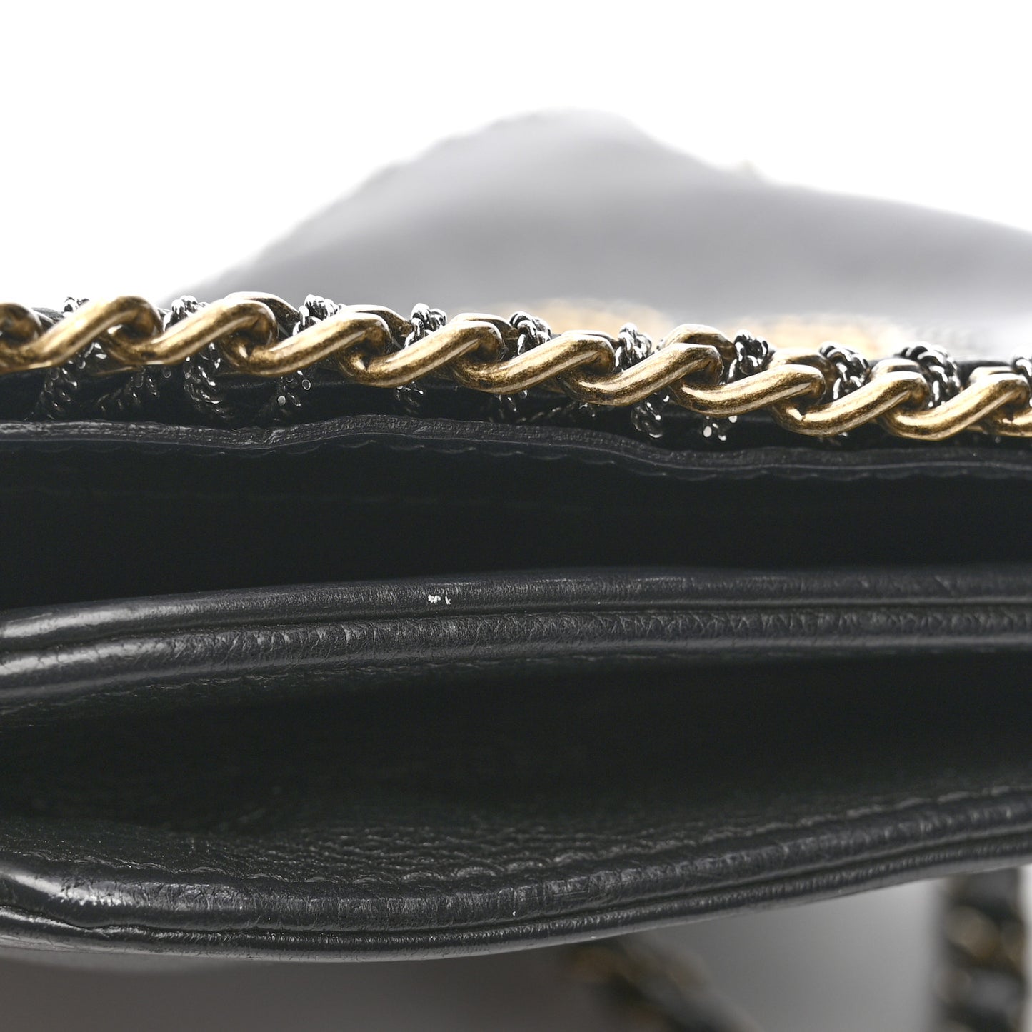 Calfskin Chain CC Byzance Flap Black