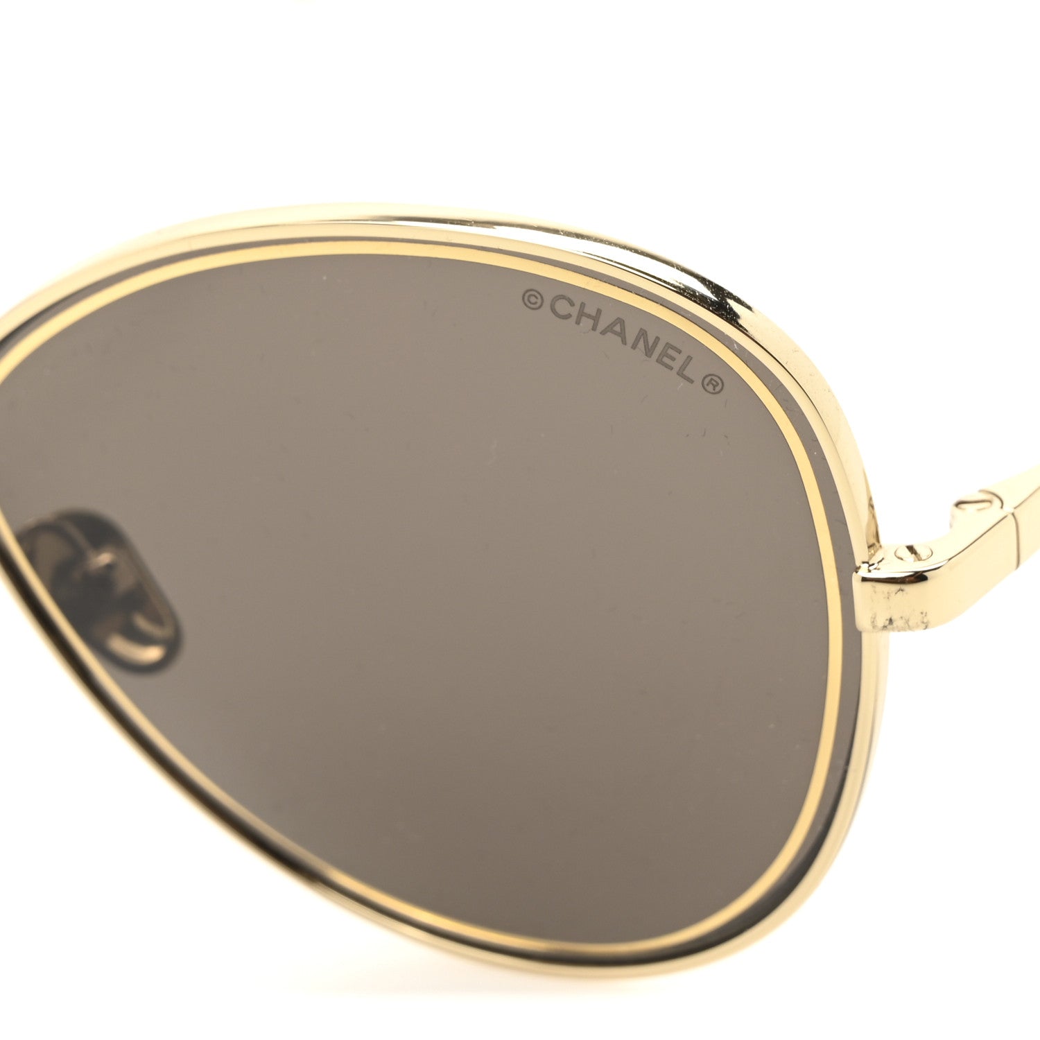 Chanel Metal Frame CC Sunglasses 4266 Gold 7 of 8