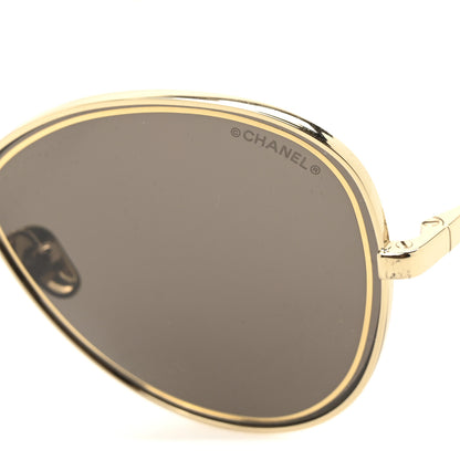 Chanel Metal Frame CC Sunglasses 4266 Gold 7 of 8