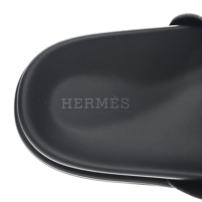 Hermes Calfskin Womens Chypre Sandals 38 Black 13 of 20