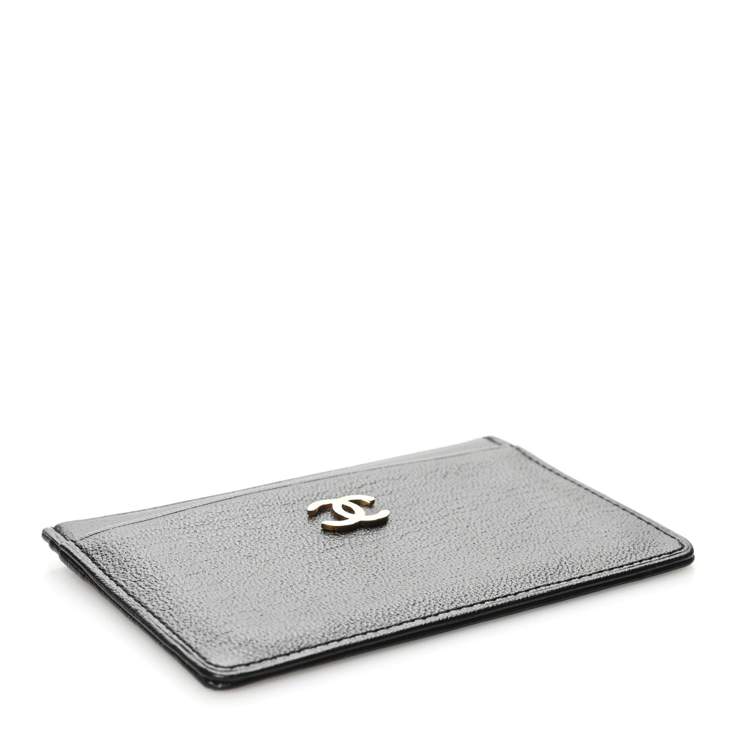 Goatskin CC Card Holder Black