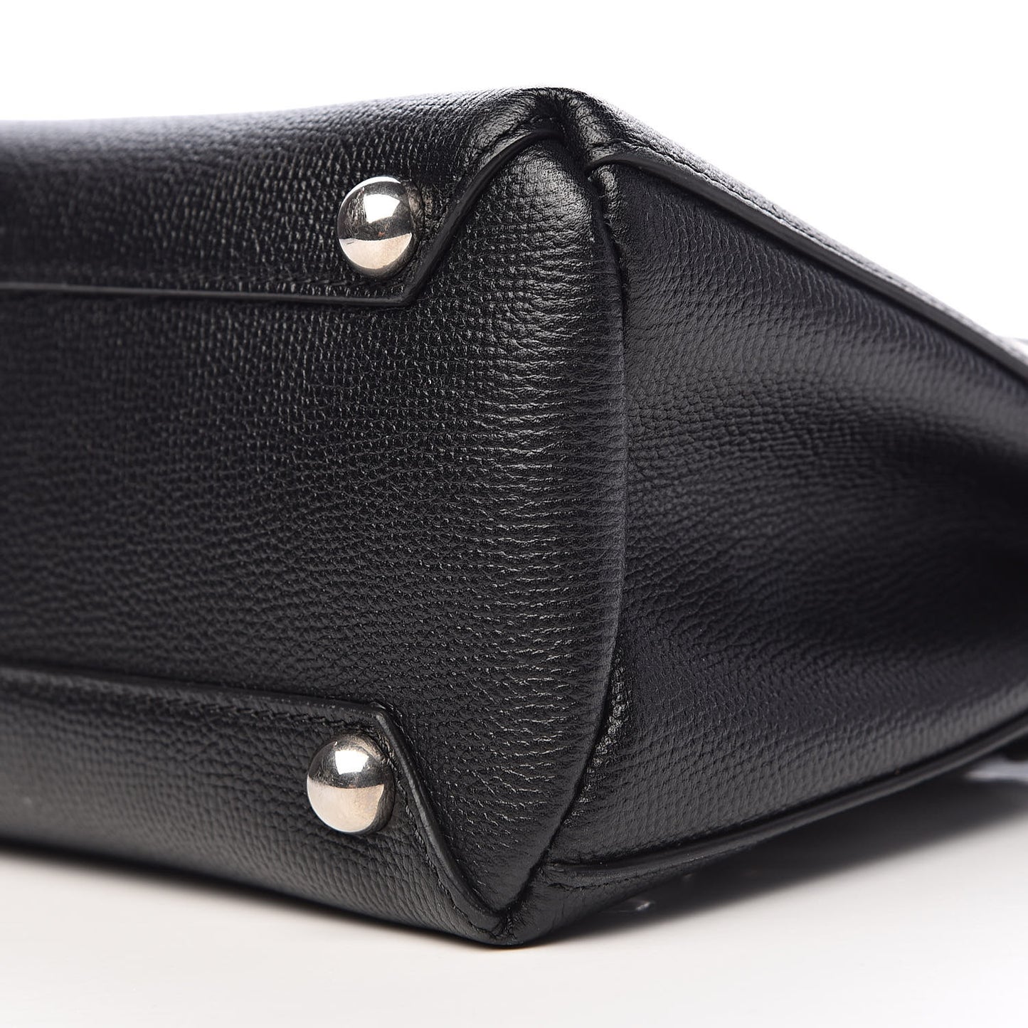 Grainy Calfskin House Check Grommet Baby Banner Tote Black