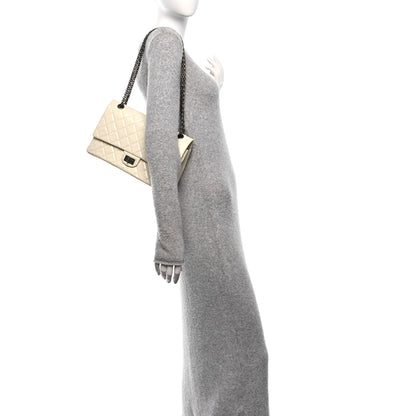 Chanel Distressed Patent Quilted 2.55 Reissue 226 Flap Ivory 2 of 14