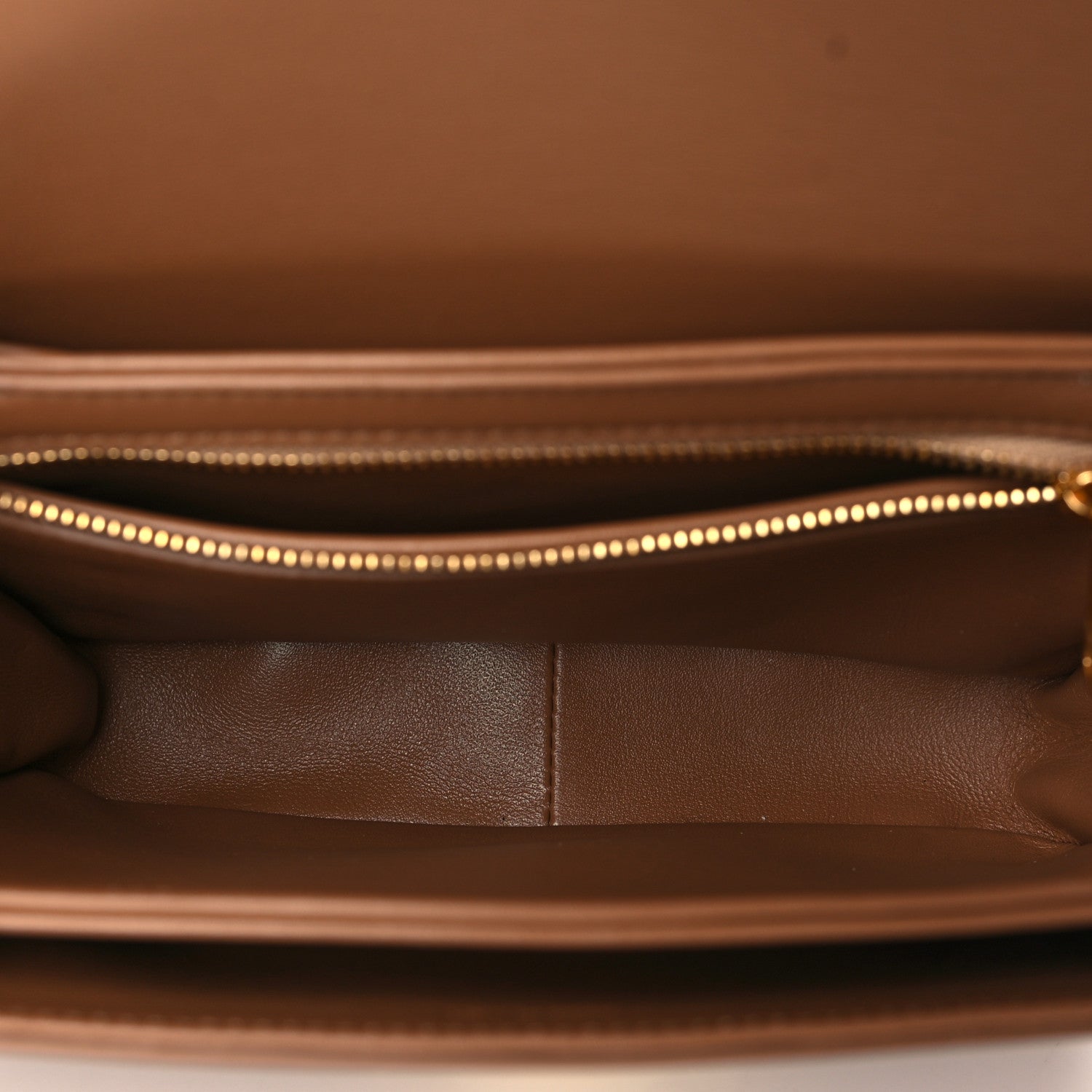 Celine Shiny Calfskin Teen Triomphe Bronze 5 of 9