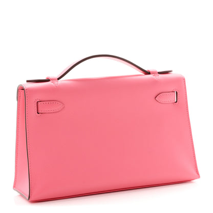 Hermes Swift Kelly Pochette Clutch Rose Azalee 3 of 10