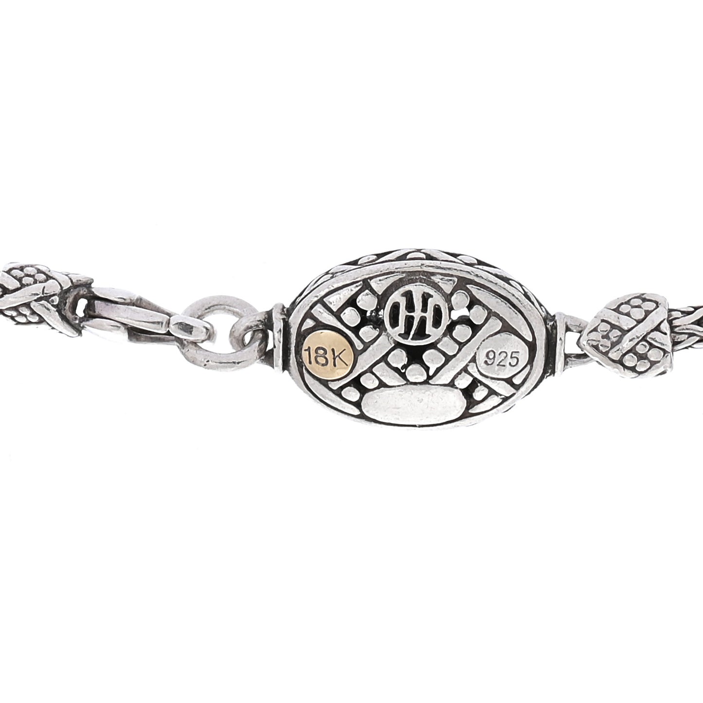 Sterling Silver 18K Yellow Gold Jaisalmer Oval Sautoir Necklace