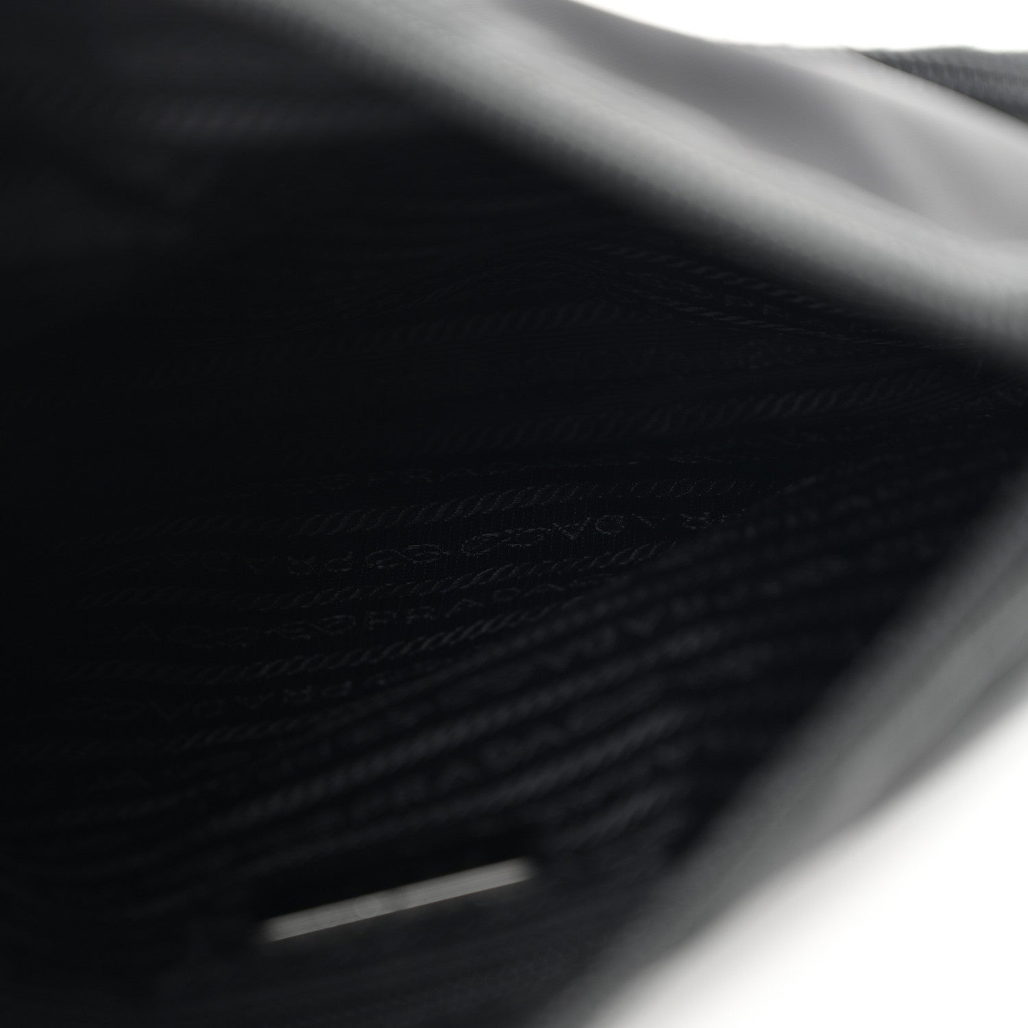 Prada Tessuto Nylon Saffiano Flat Messenger Bag Black 5 of 13