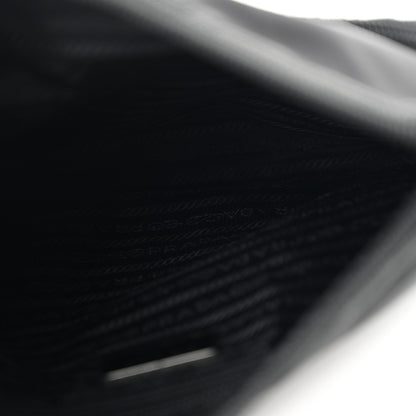Prada Tessuto Nylon Saffiano Flat Messenger Bag Black 5 of 13