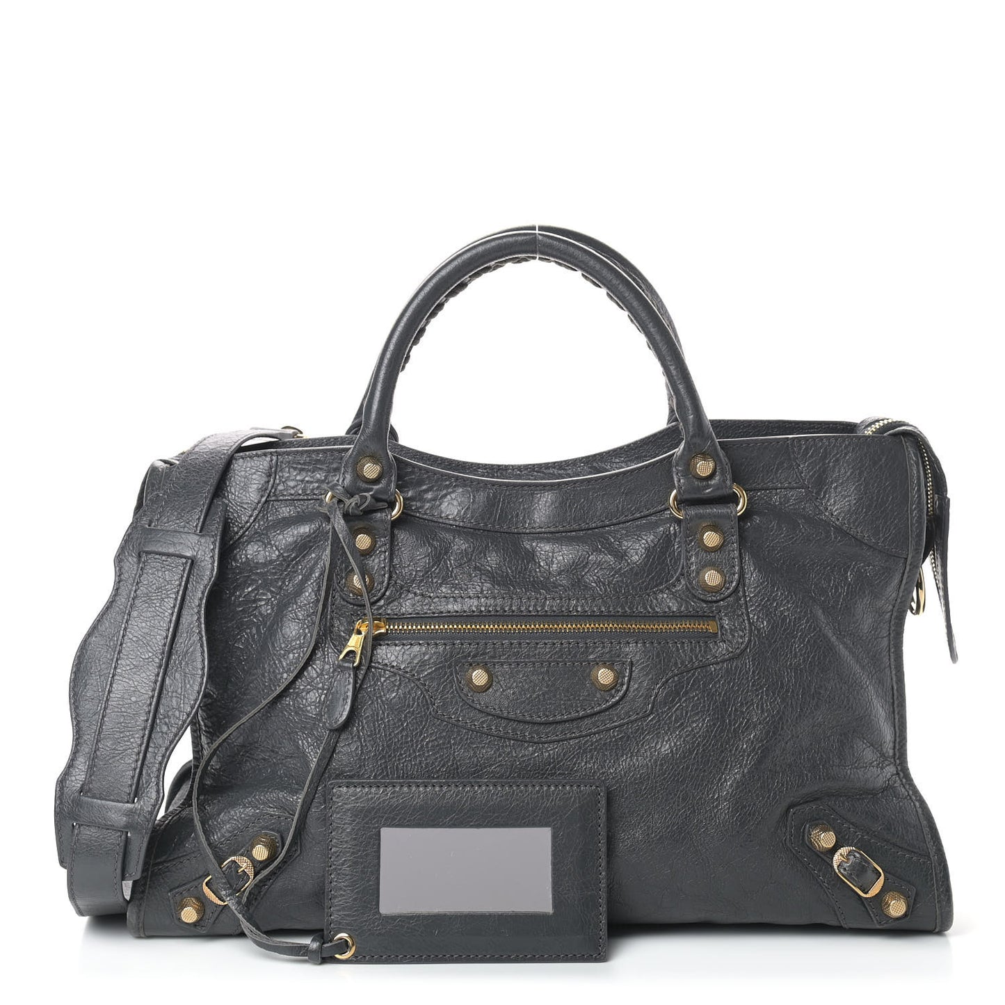 Agneau Giant 12 Gold Hardware City Gris Fossile