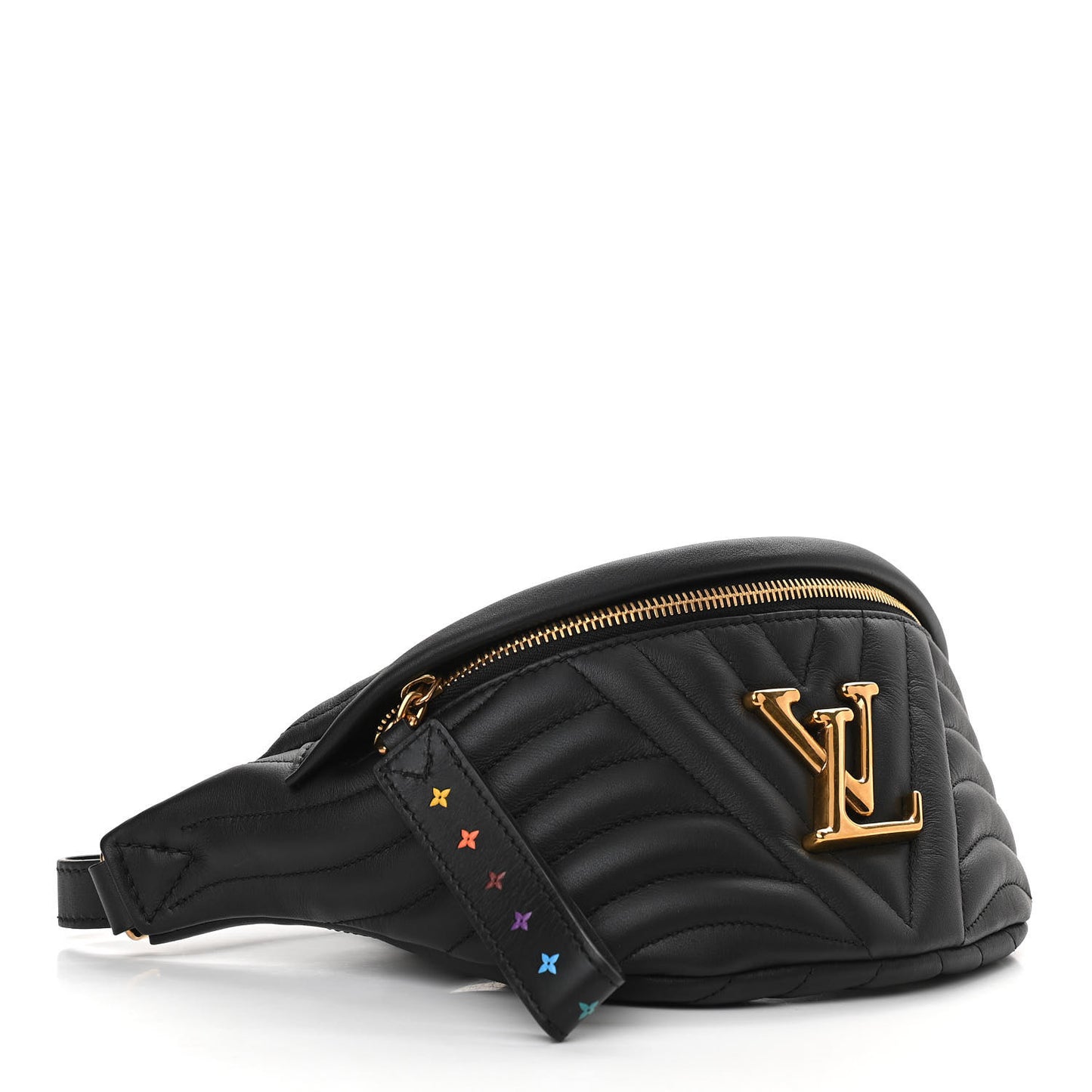 Calfskin Quilted New Wave Bumbag Black