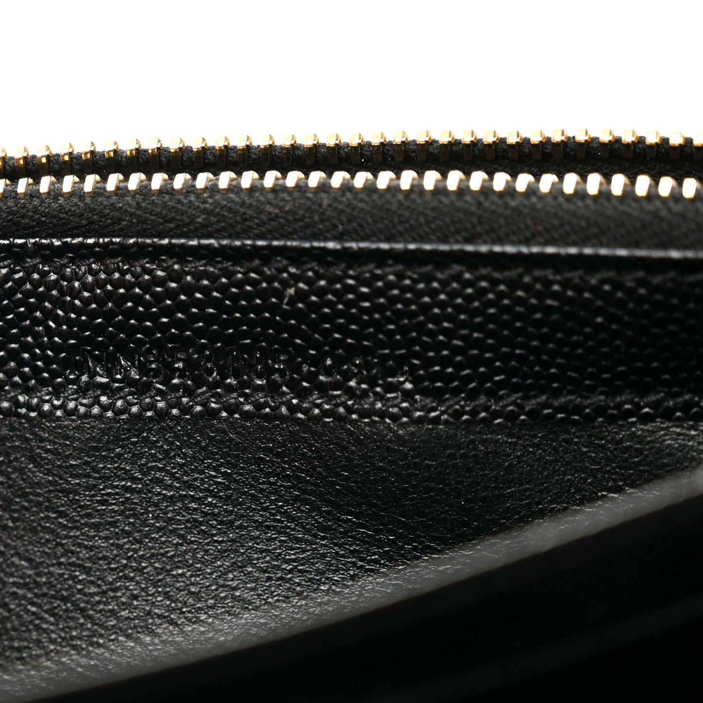 Grain De Poudre Matelasse Chevron Monogram Flap Wallet Black