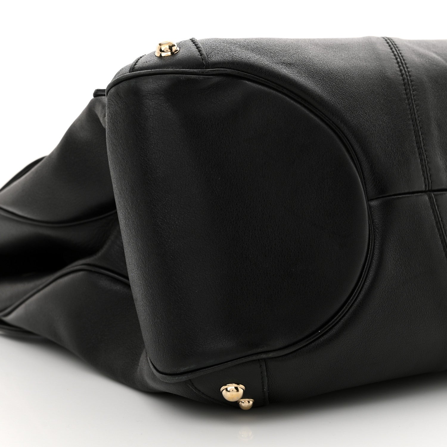 Gucci Grained Calfskin Large Horsebit Chain Flap Bag Black 9 of 16